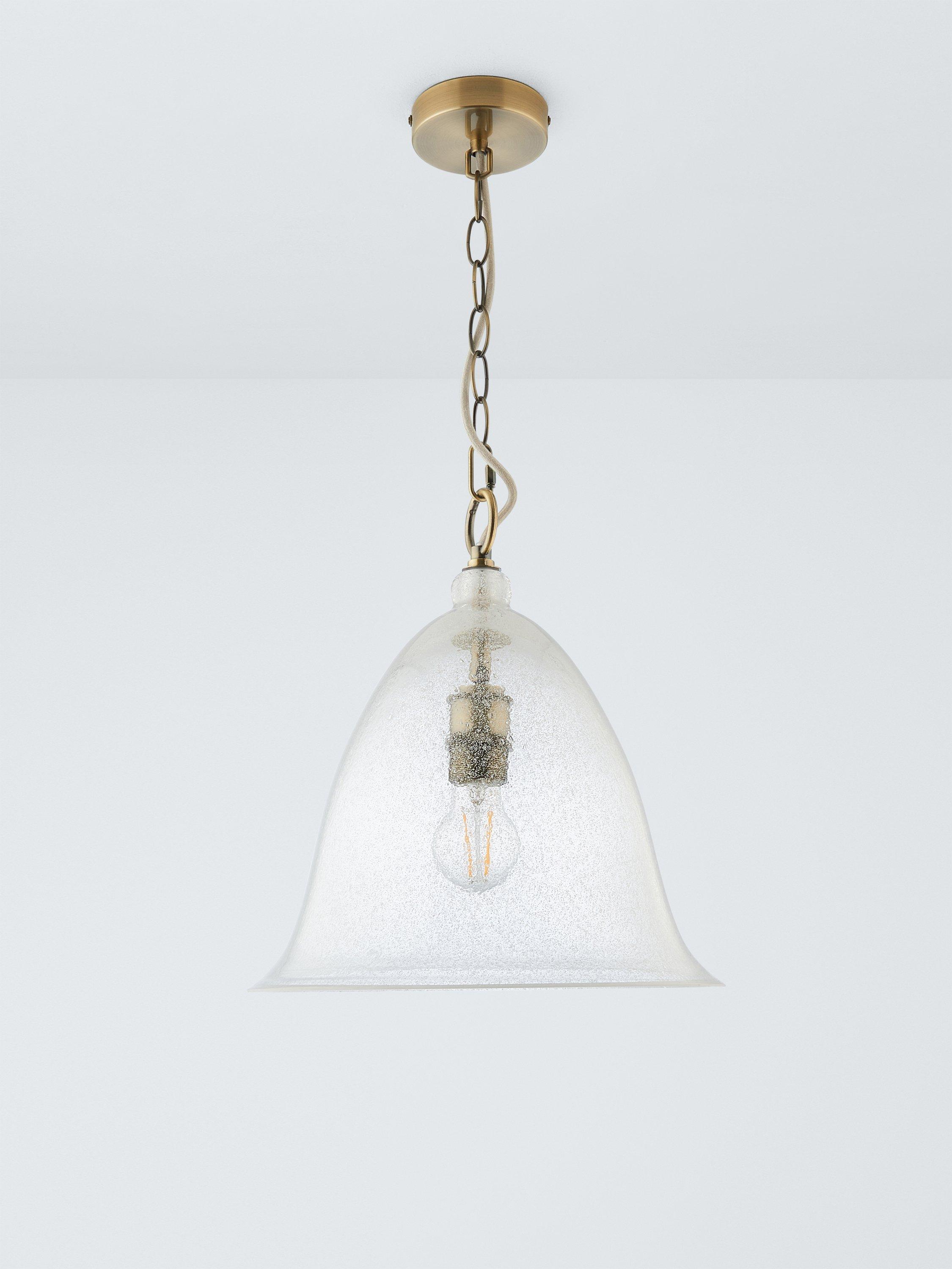John Lewis Farmhouse Bubble Glass pendant ceiling light H140 cm, imported from the UK