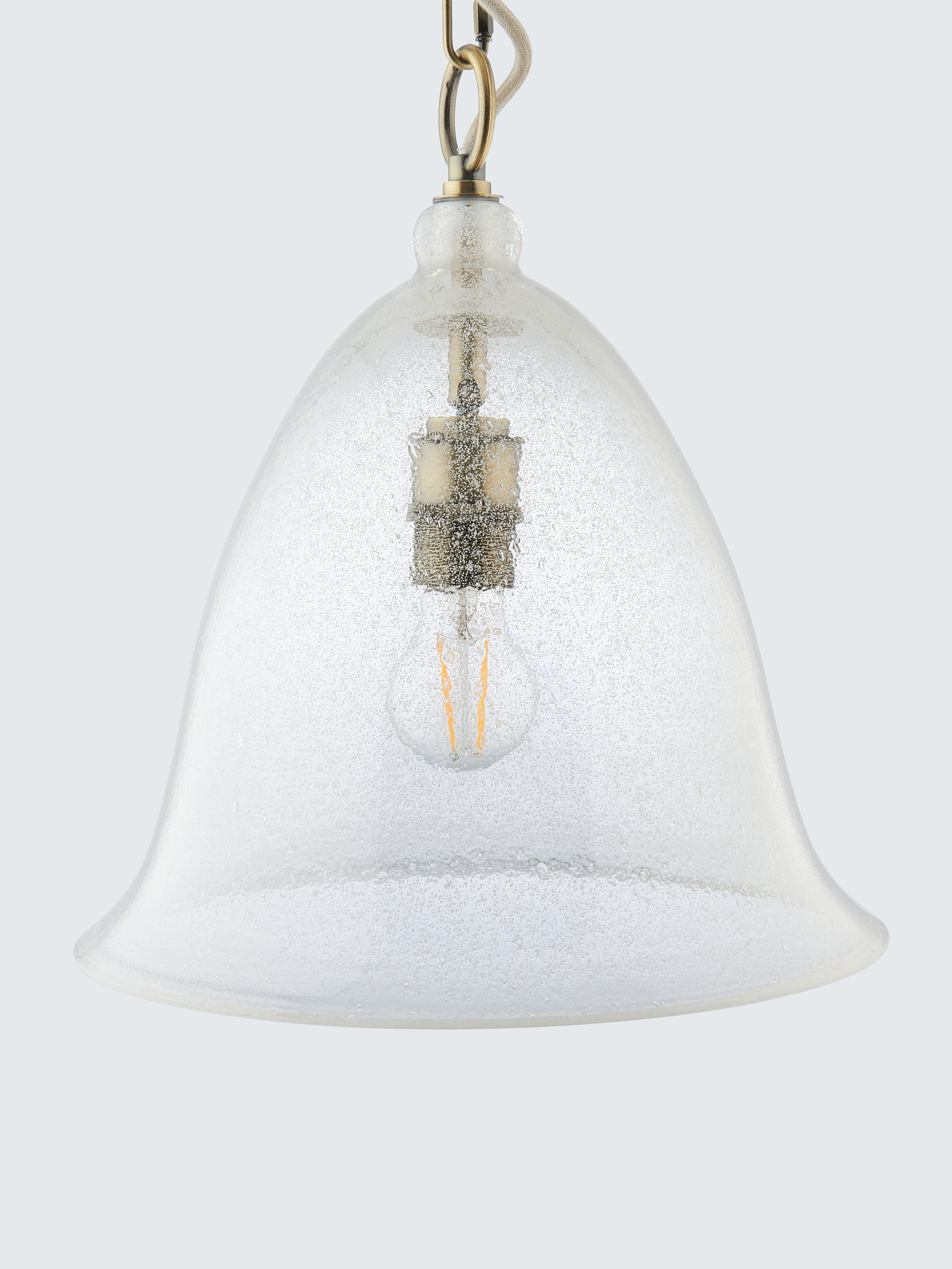John Lewis Farmhouse Bubble Glass pendant ceiling light H140 cm, imported from the UK