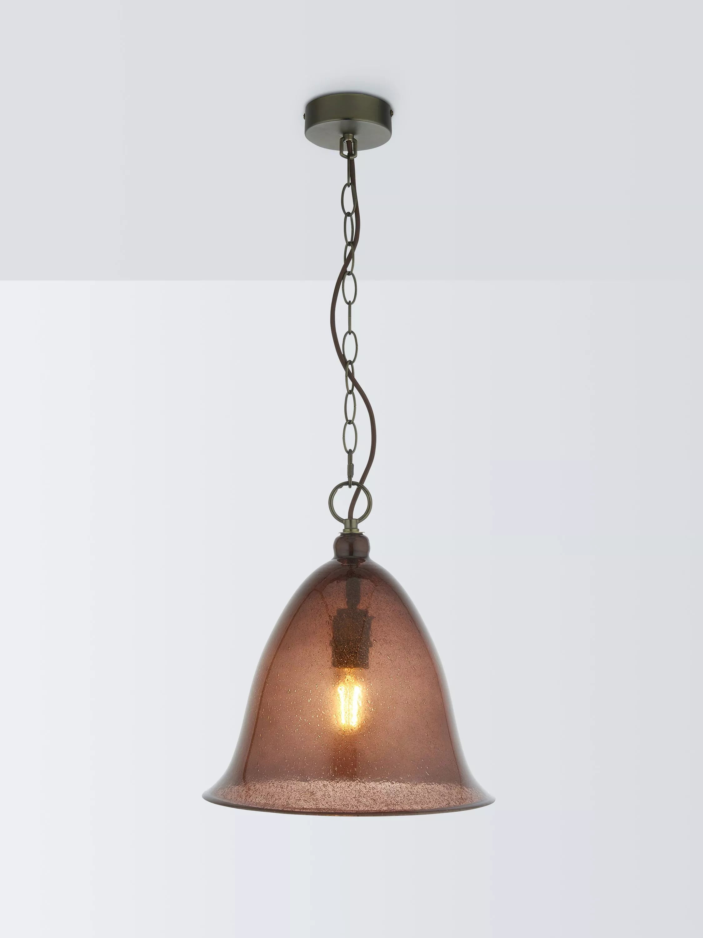 John Lewis Farmhouse Bubble Glass pendant ceiling light H140 cm, imported from the UK