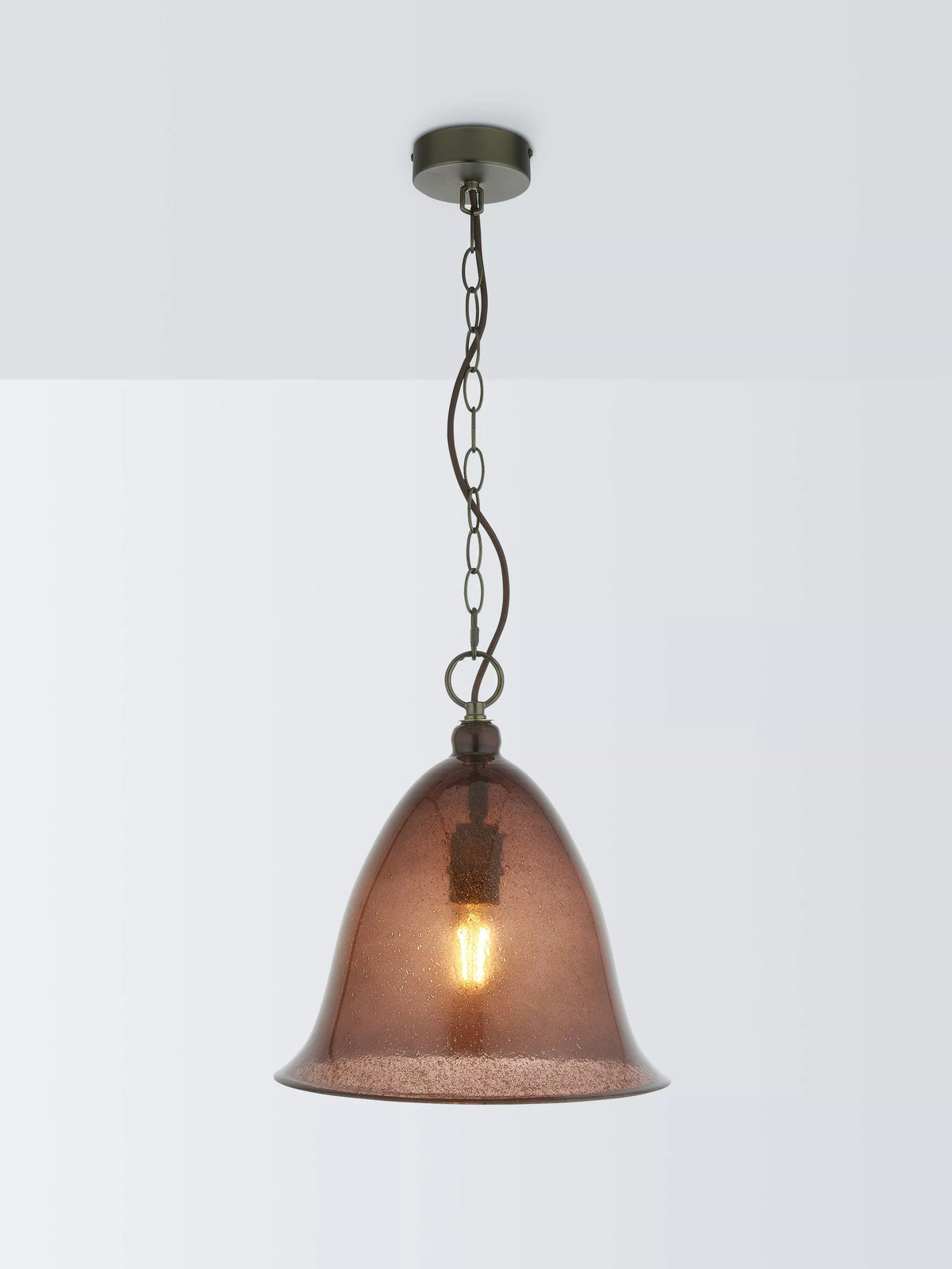 John Lewis Farmhouse Bubble Glass pendant ceiling light H140 cm, imported from the UK