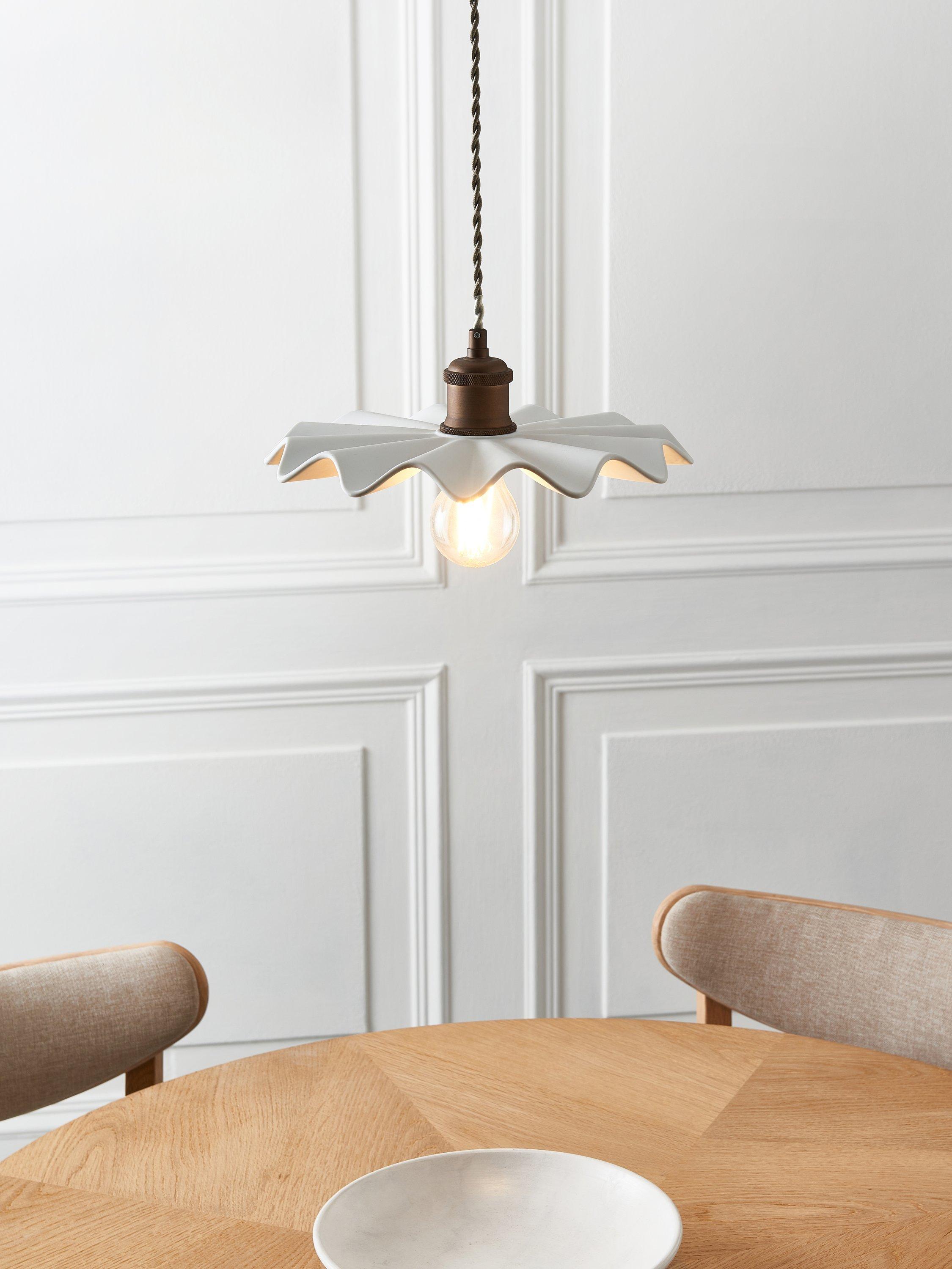 John Lewis Holm pendant ceiling light tarnished brass (British brand)