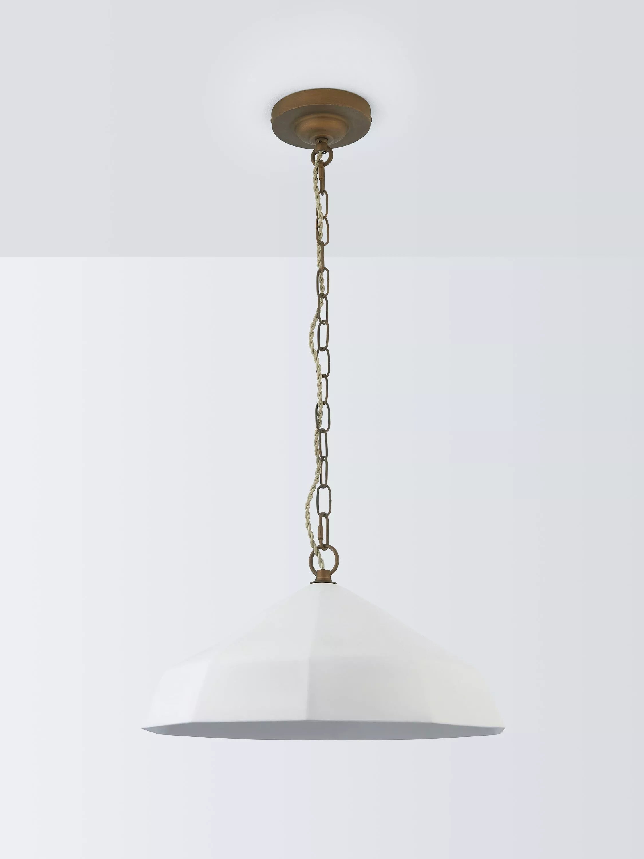 John Lewis Mannez white porcelain pendant light - British product