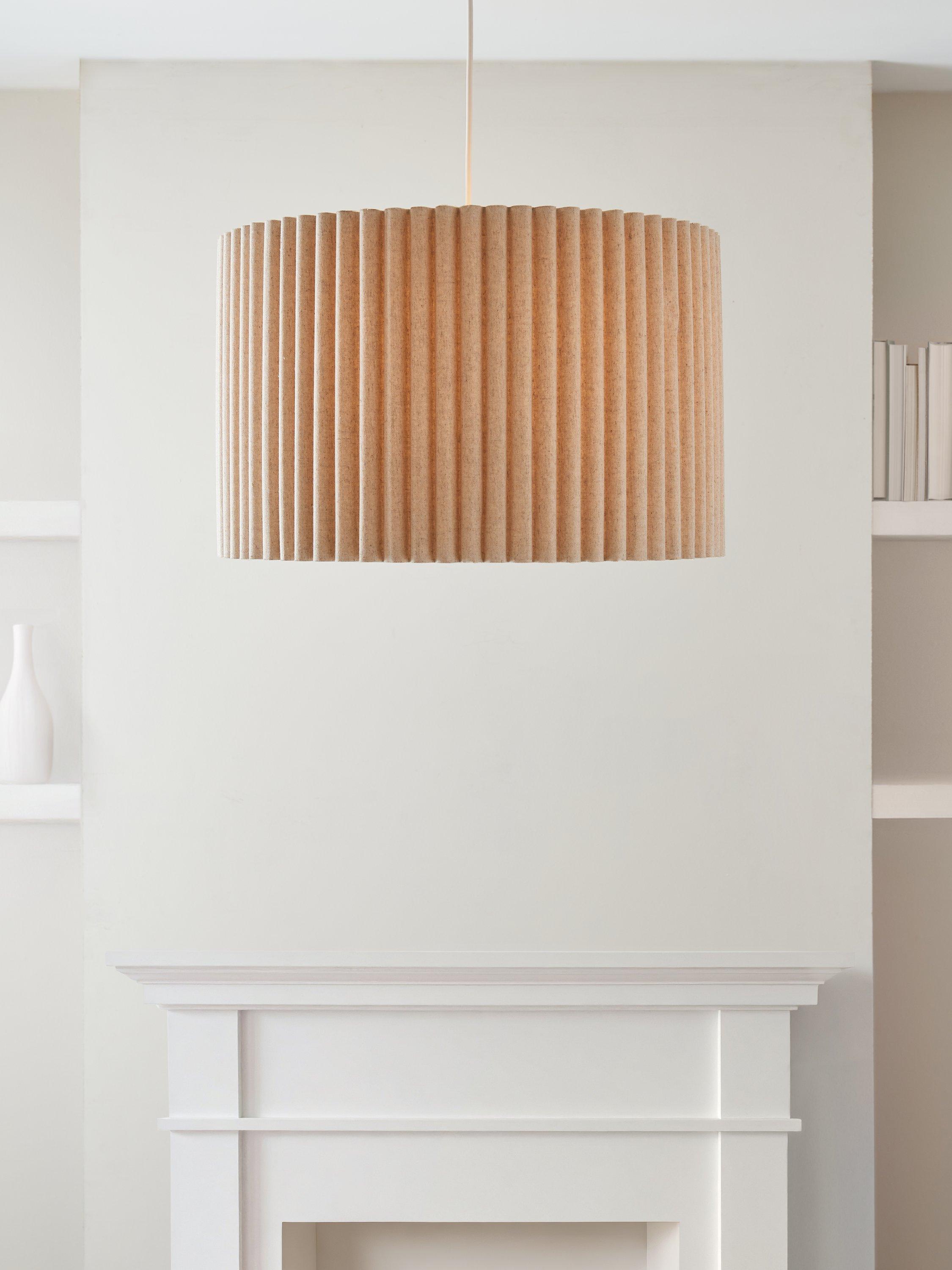 John Lewis scallop drum ceiling shade marshmallow 45cm (British brand)