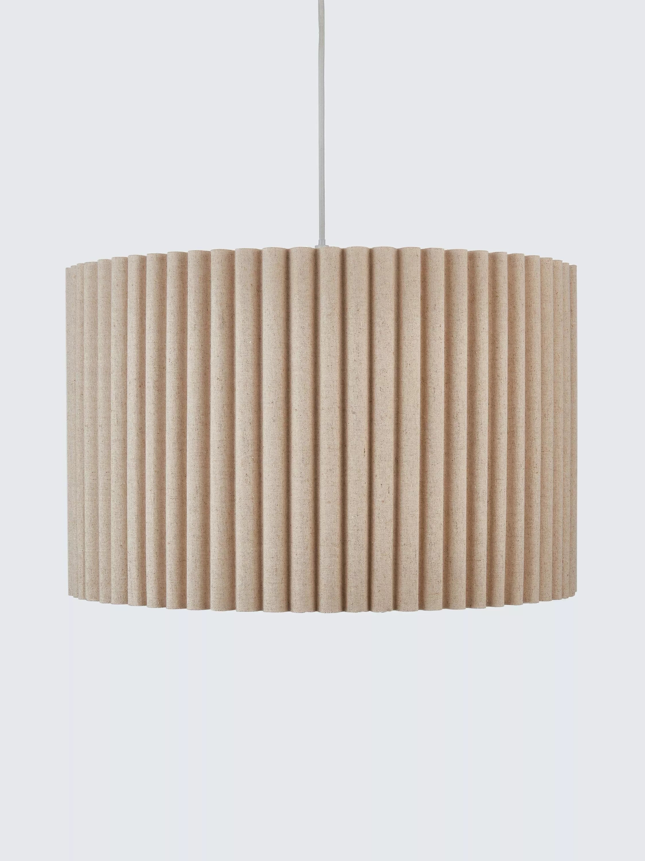 John Lewis scallop drum ceiling shade marshmallow 45cm (British brand)