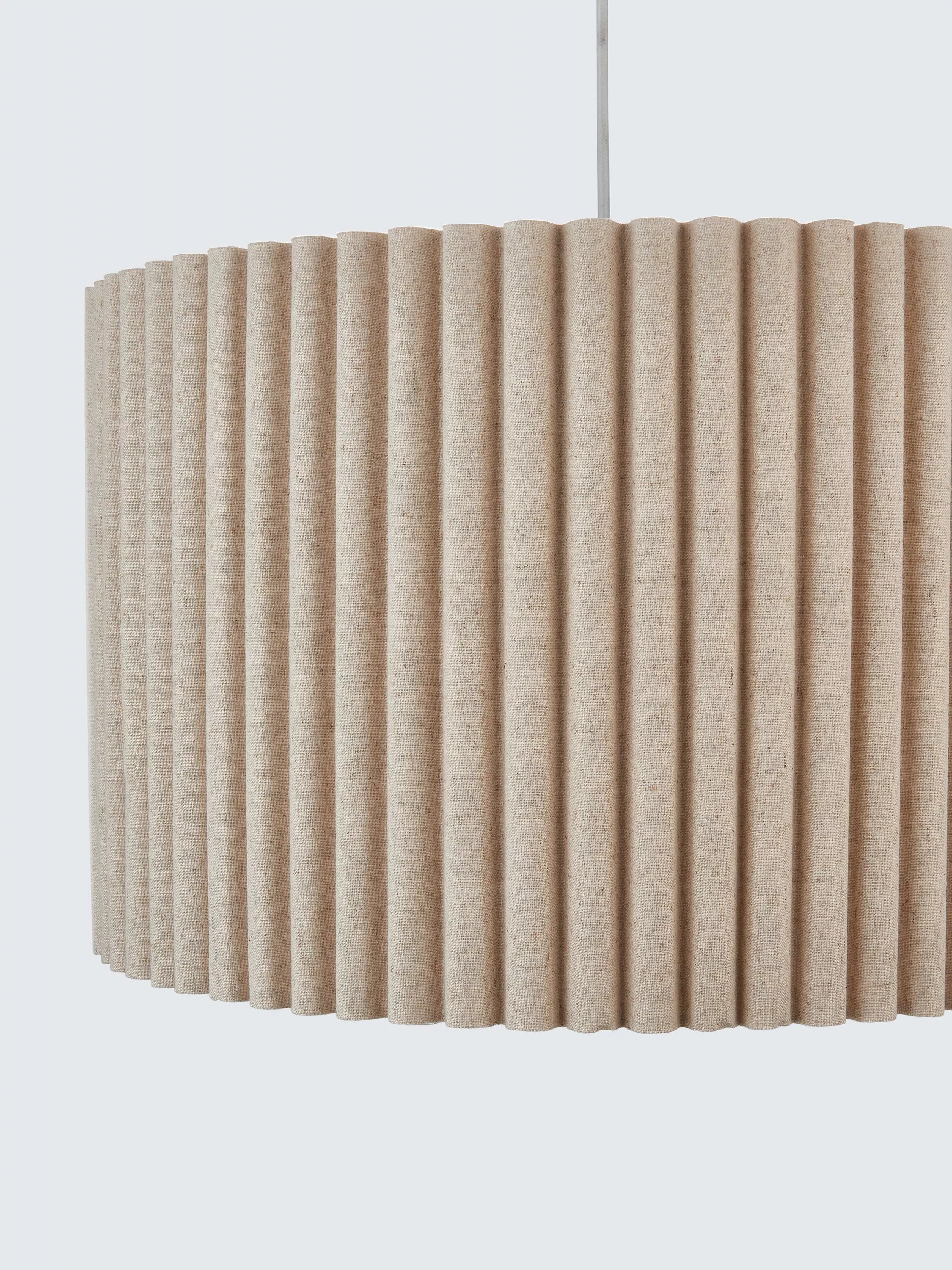 John Lewis scallop drum ceiling shade marshmallow 45cm (British brand)