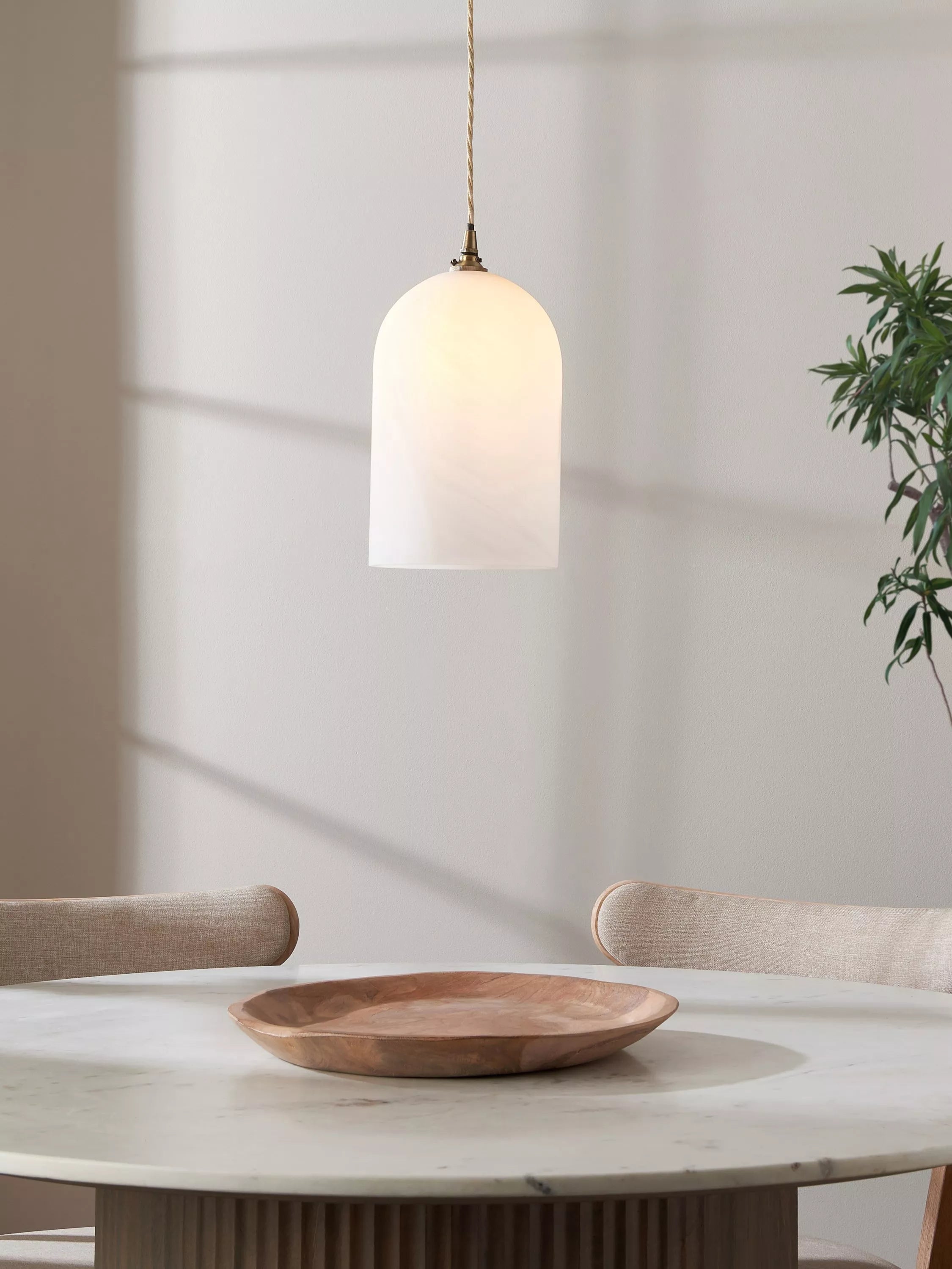 John Lewis Murray alabaster effect ceiling shade 25x16cm, UK version