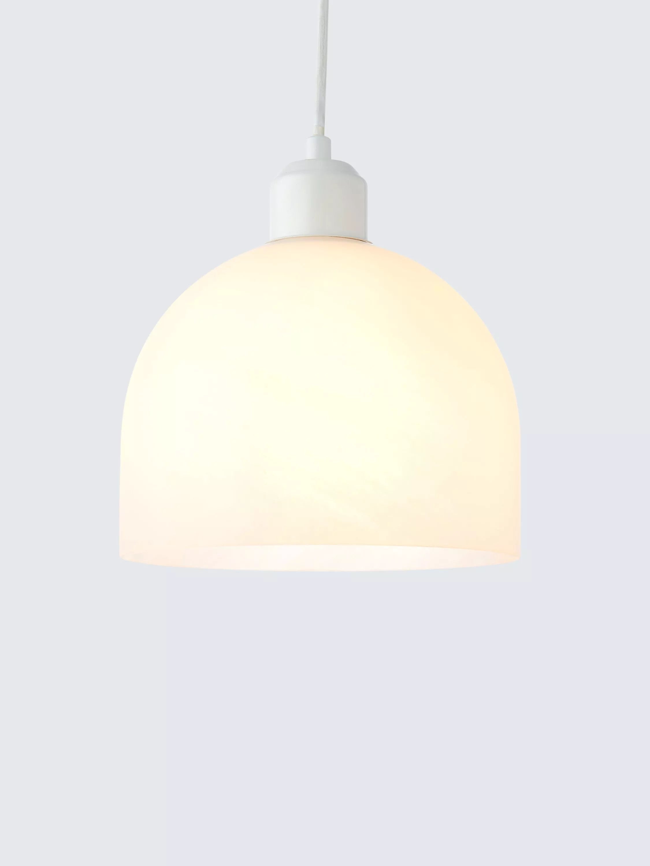 John Lewis Oti Easy-Fit ceiling shade alabaster glass, imported from the UK