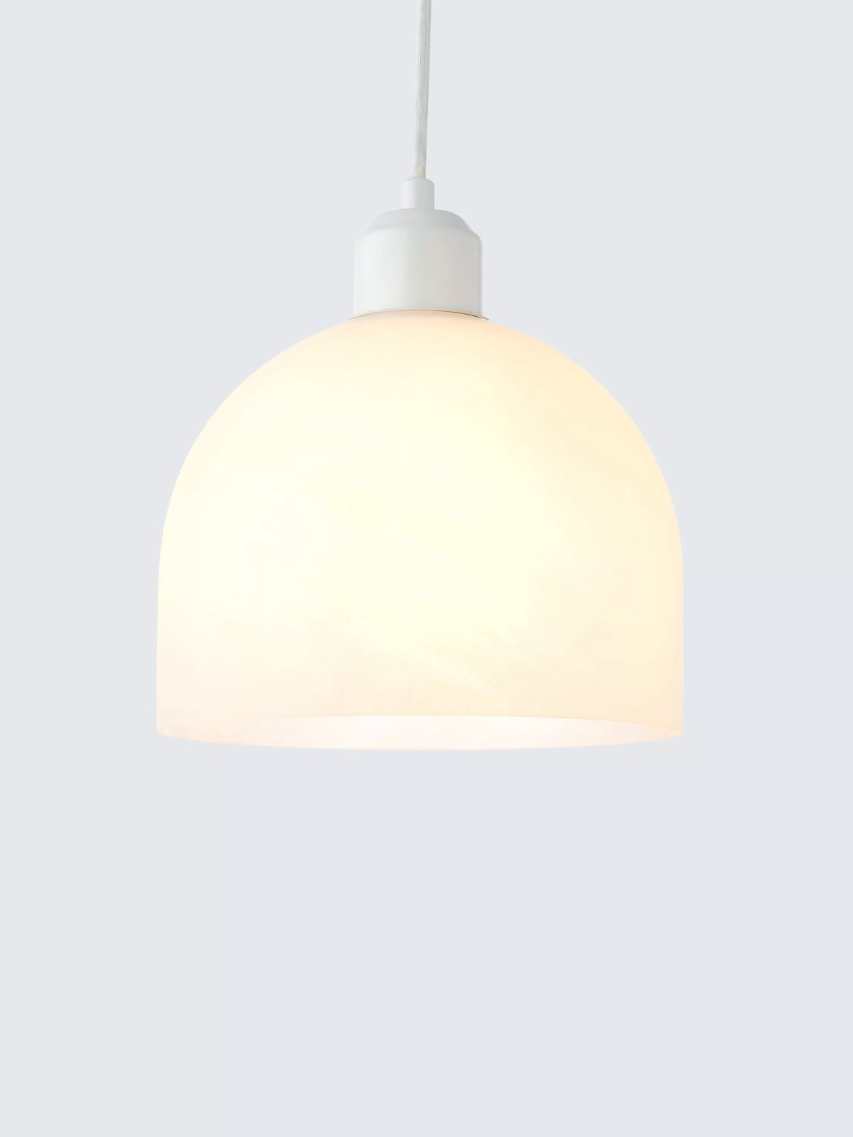 John Lewis Oti Easy-Fit ceiling shade alabaster glass, imported from the UK