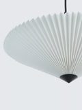 John Lewis pleated fan pendant light white 45cm, imported from the UK
