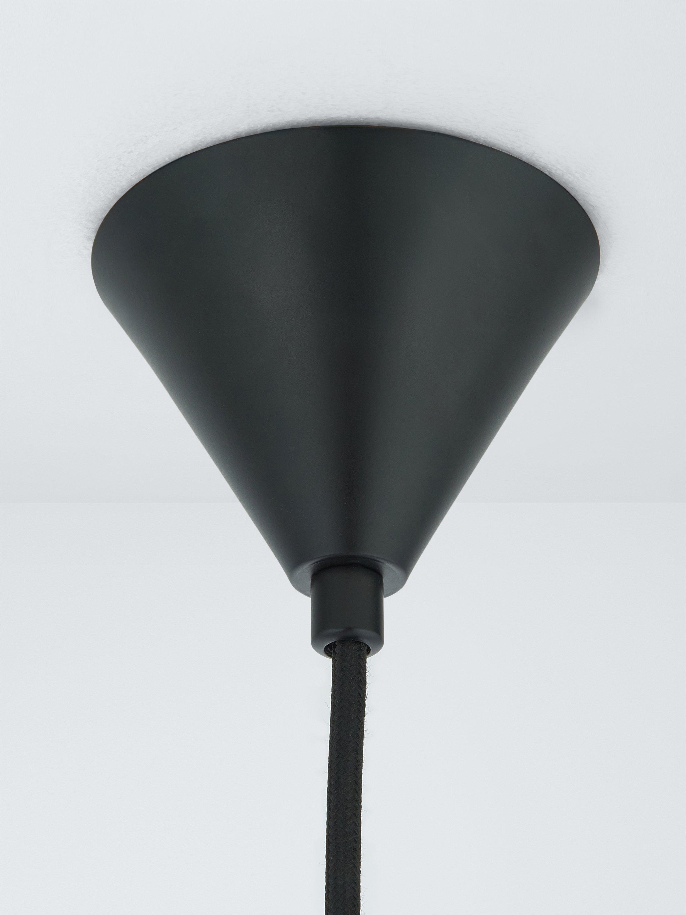 John Lewis pleated fan pendant light white 45cm, imported from the UK