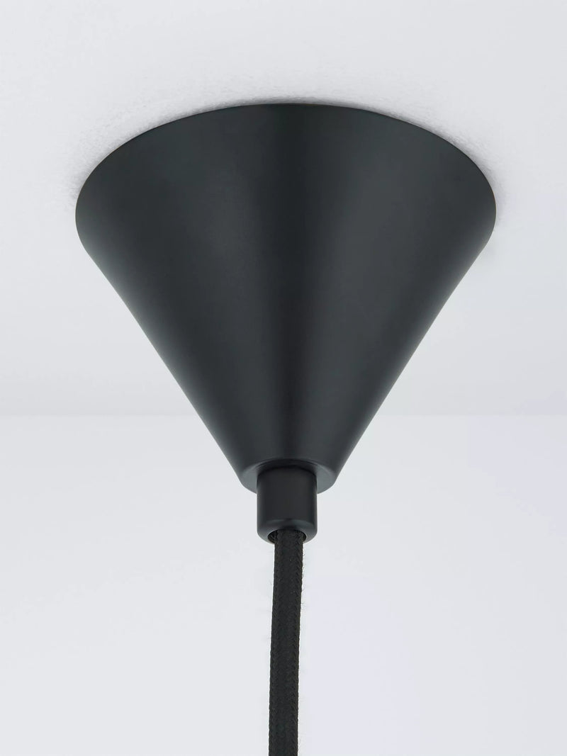 John Lewis pleated fan pendant light white 45cm, imported from the UK