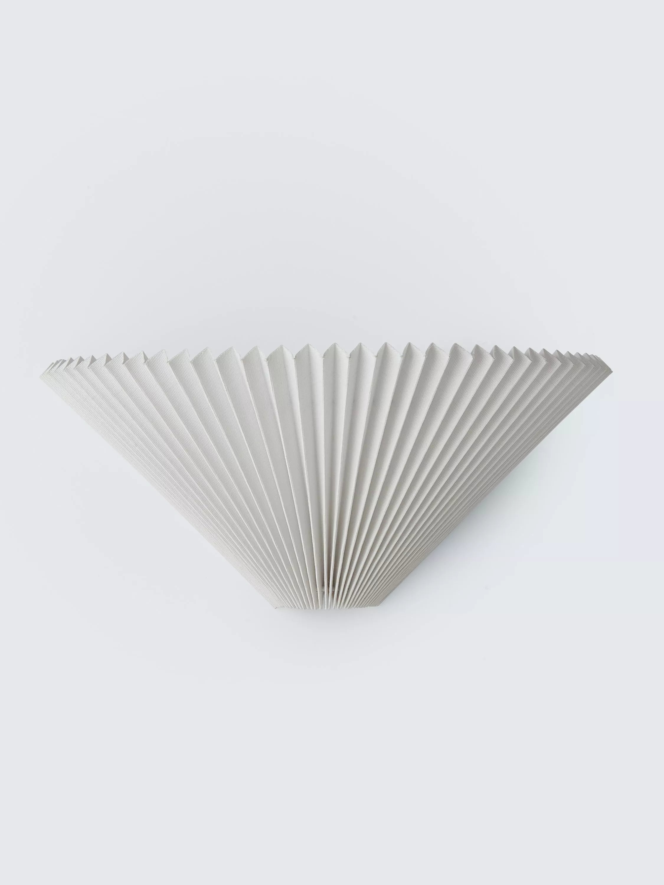 John Lewis Pleated Fan Wall Light White (British brand)
