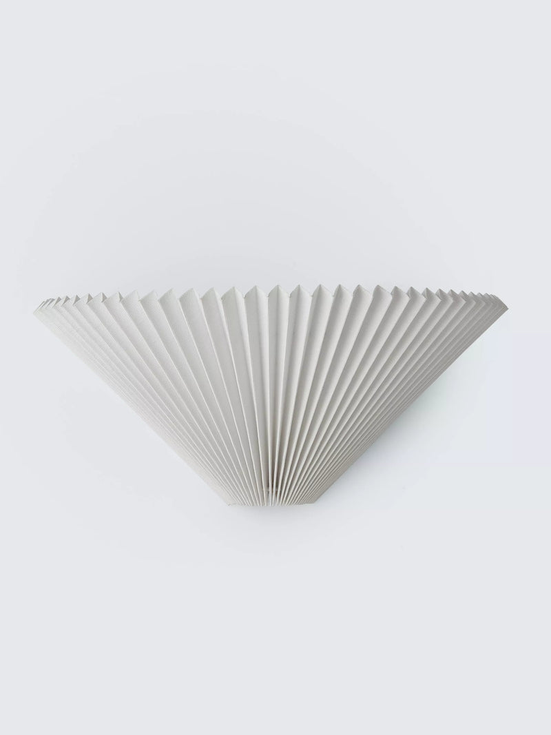 John Lewis Pleated Fan Wall Light White (British brand)