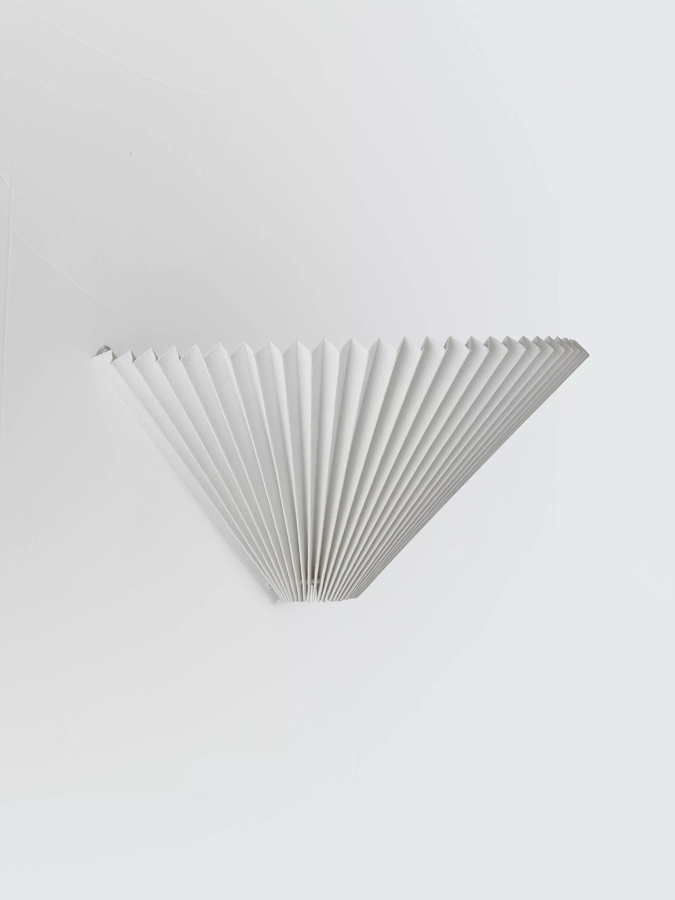 John Lewis Pleated Fan Wall Light White (British brand)