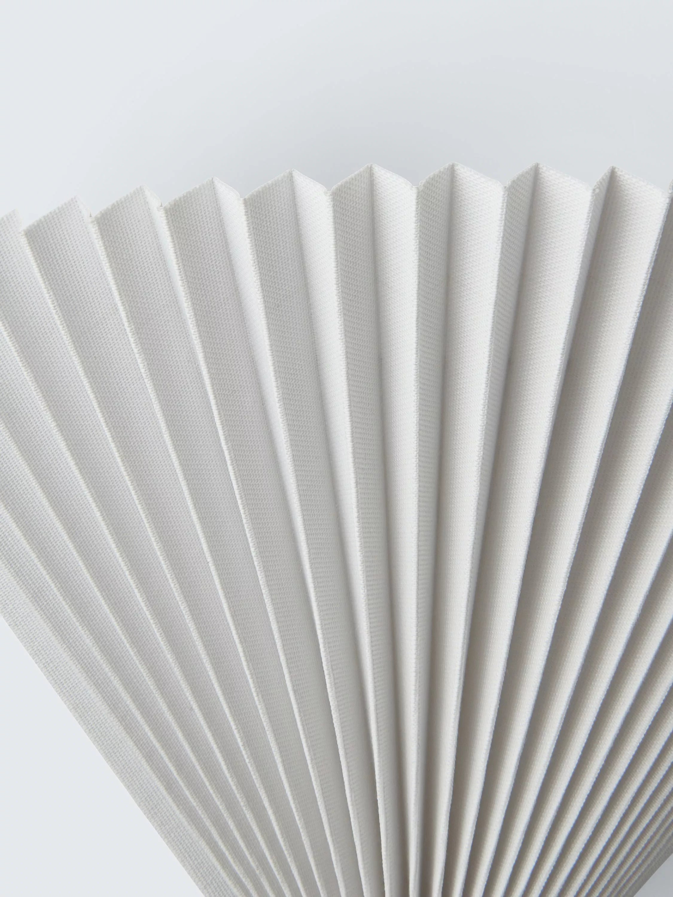 John Lewis Pleated Fan Wall Light White (British brand)