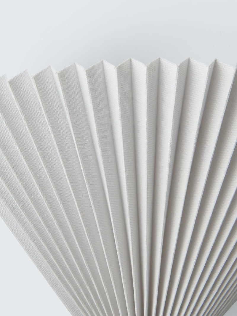 John Lewis Pleated Fan Wall Light White (British brand)