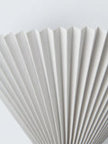 John Lewis Pleated Fan Wall Light White (British brand)