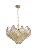 John Lewis Deco Shell pendant light champagne, imported from the UK