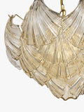 John Lewis Deco Shell pendant light champagne, imported from the UK