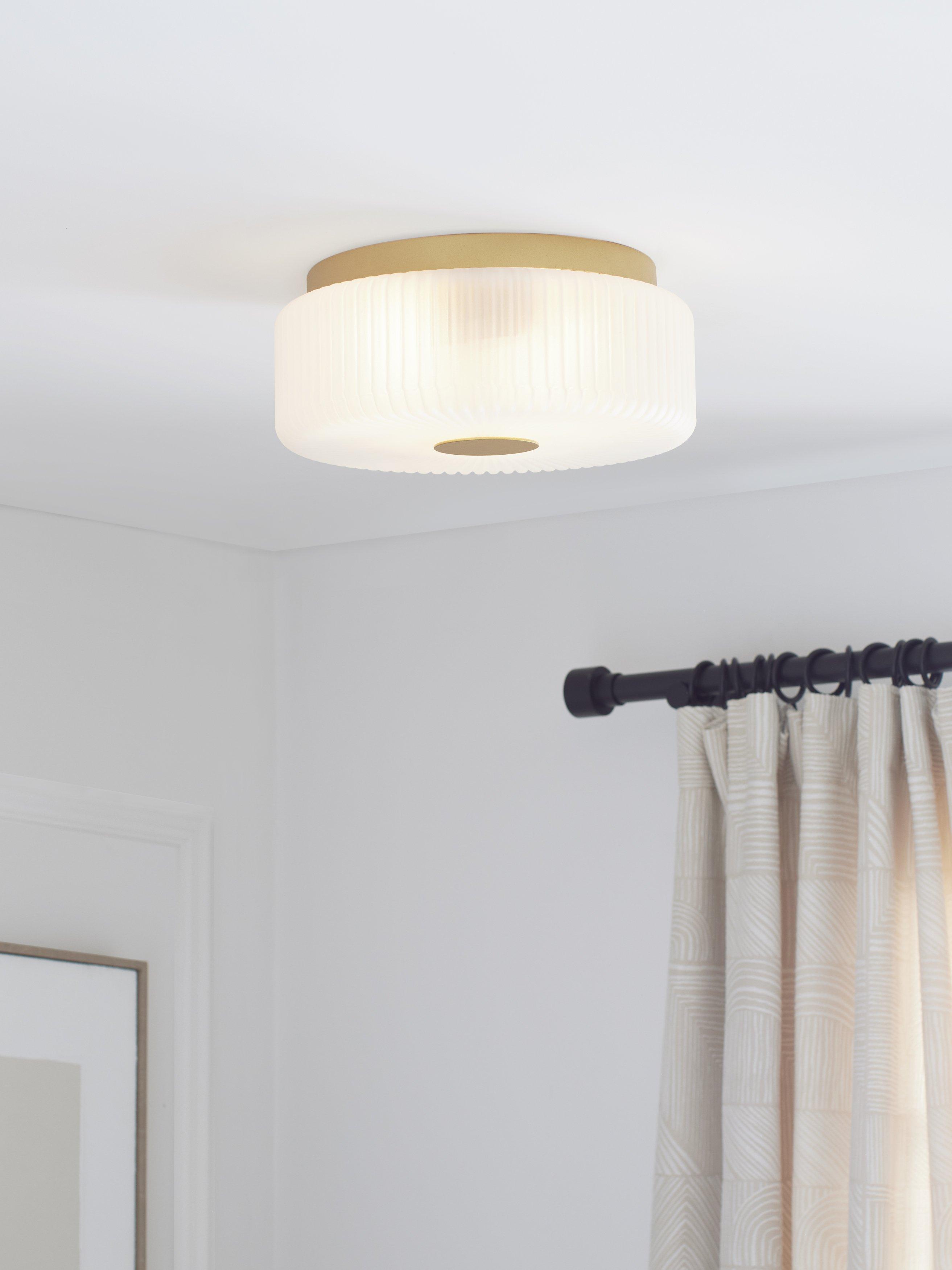 John Lewis Ripley glass flush ceiling light (British brand)