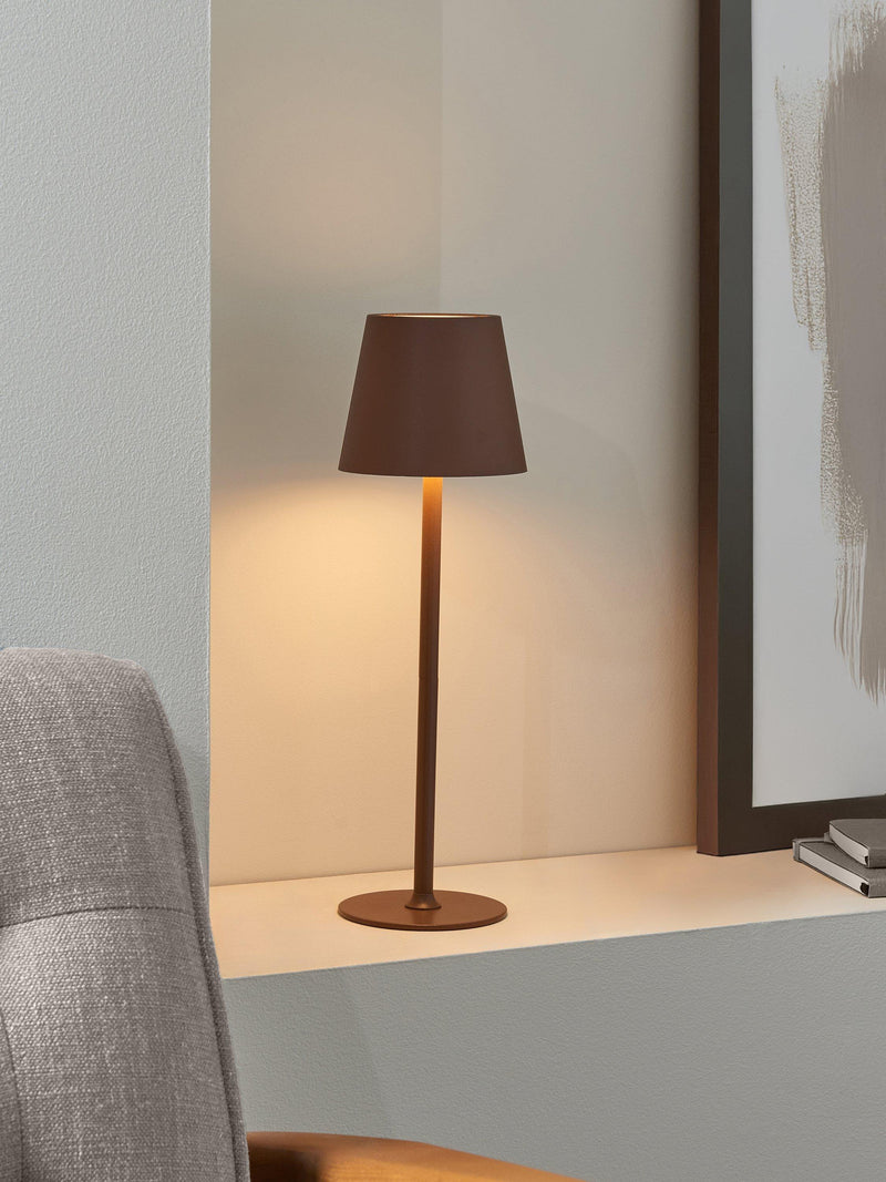 John Lewis Anvil rechargeable table lamp, imported from the UK