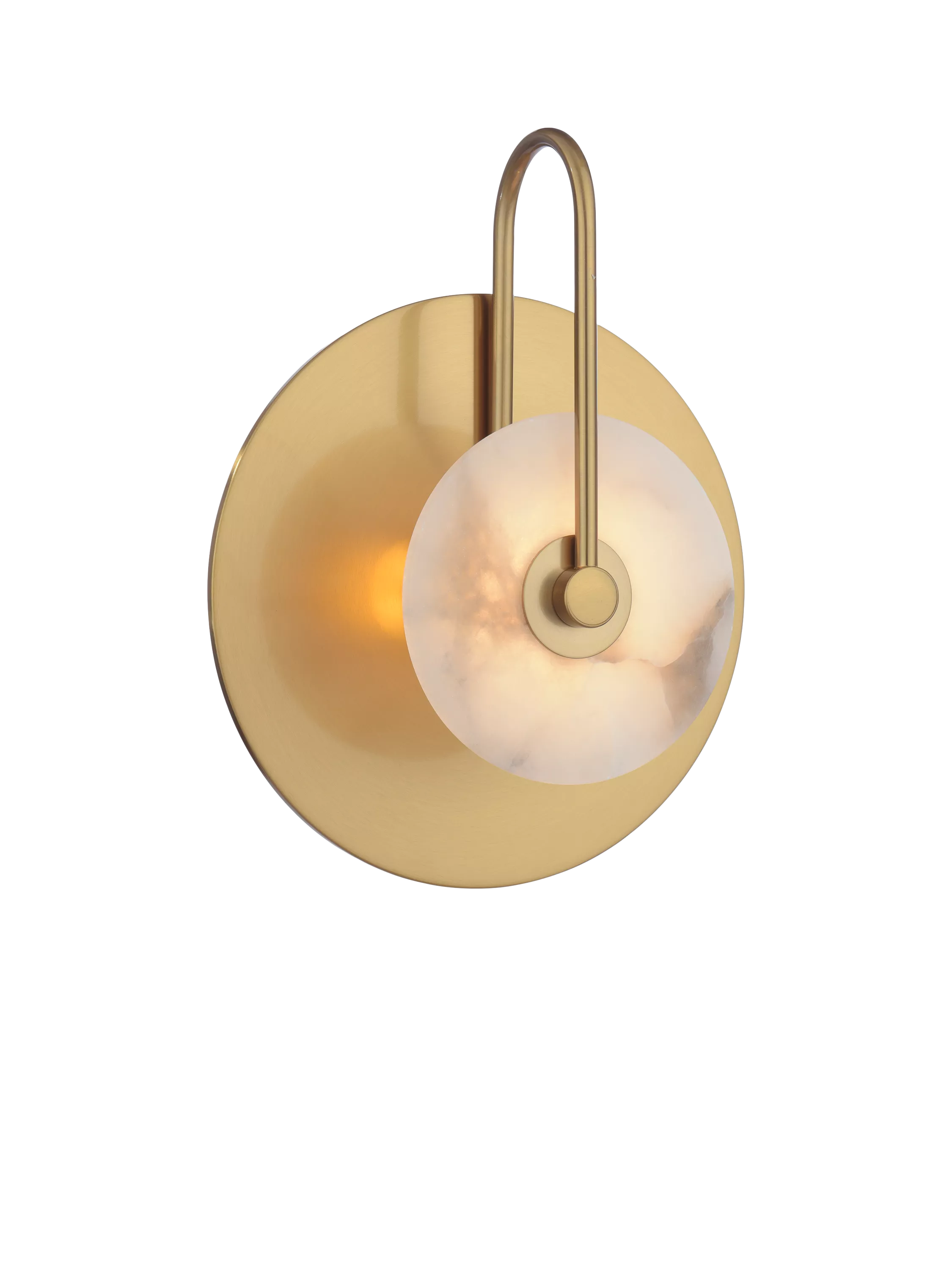 John Lewis alabaster wall light brushed brass (British brand)