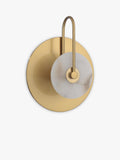 John Lewis alabaster wall light brushed brass (British brand)