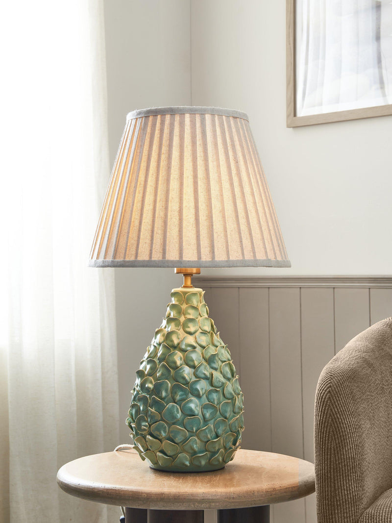 John Lewis Yesenia green ceramic table lamp - British product