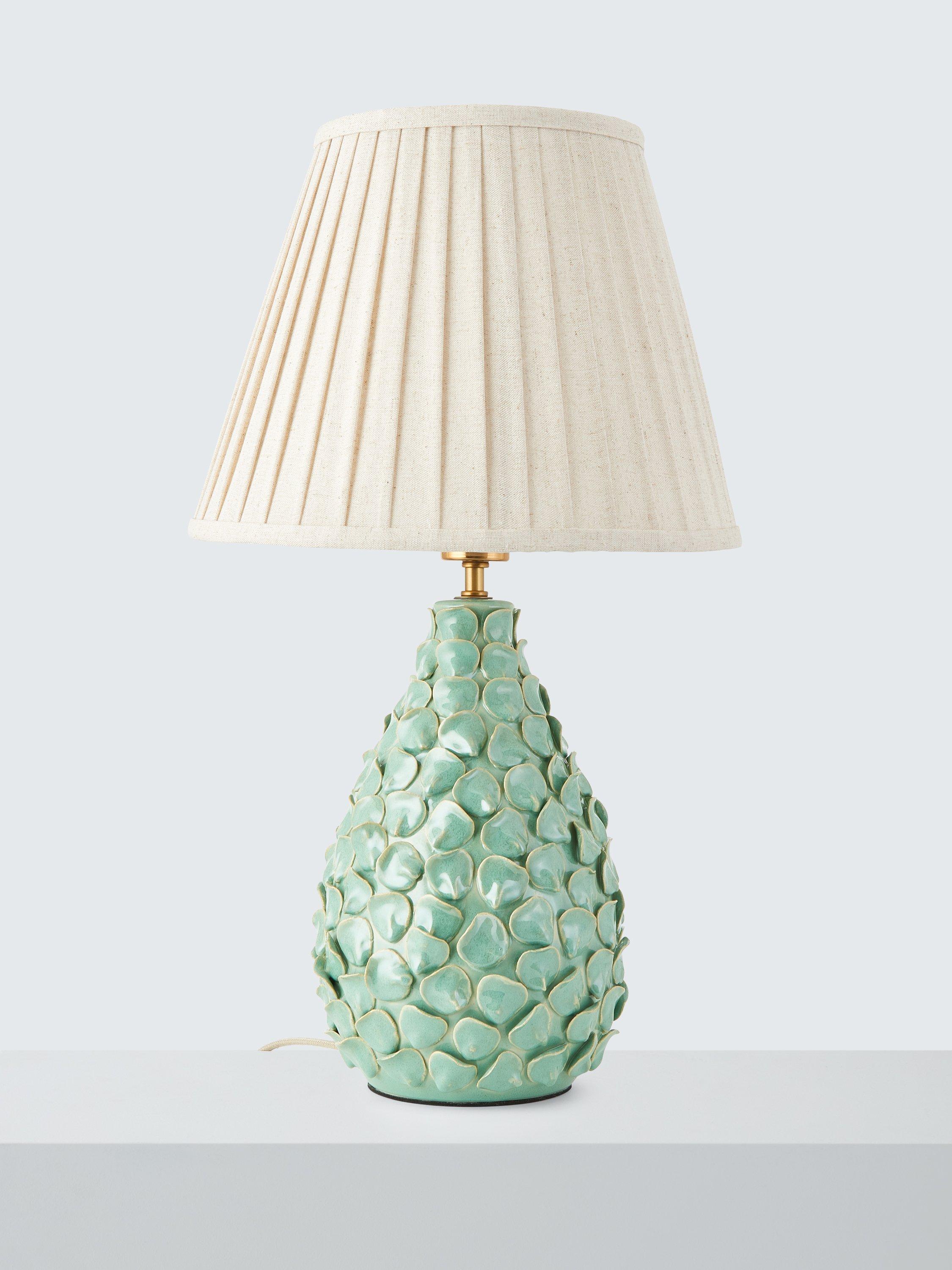 John Lewis Yesenia green ceramic table lamp - British product