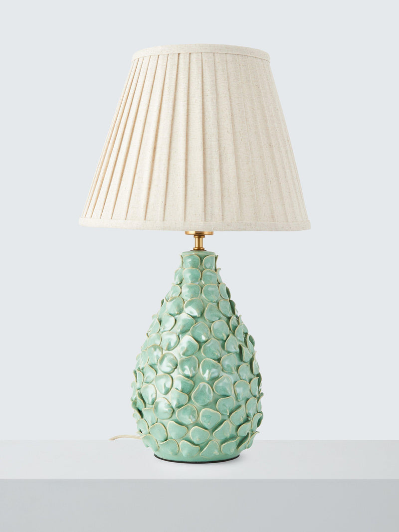 John Lewis Yesenia green ceramic table lamp - British product