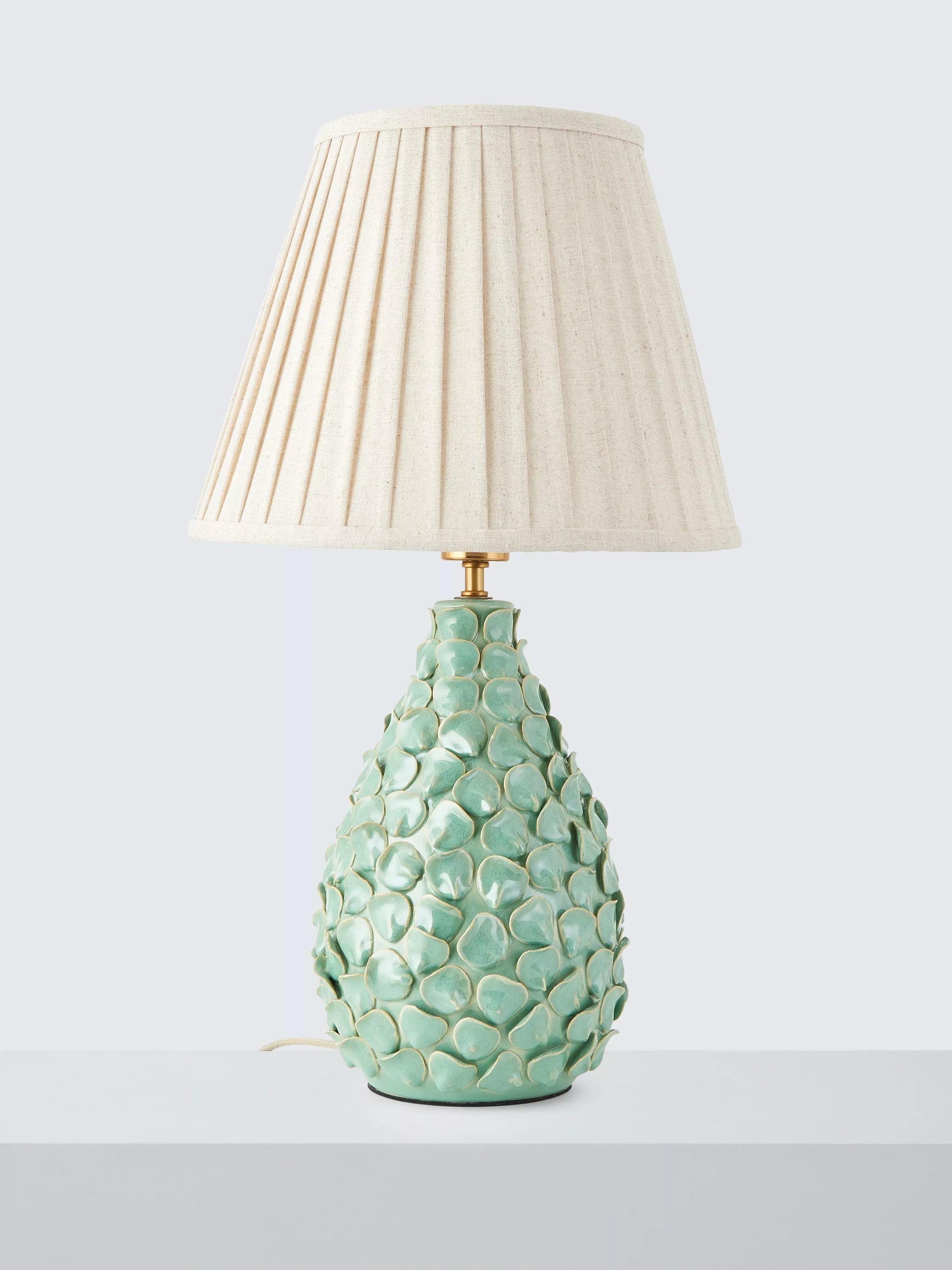 John Lewis Yesenia green ceramic table lamp - British product