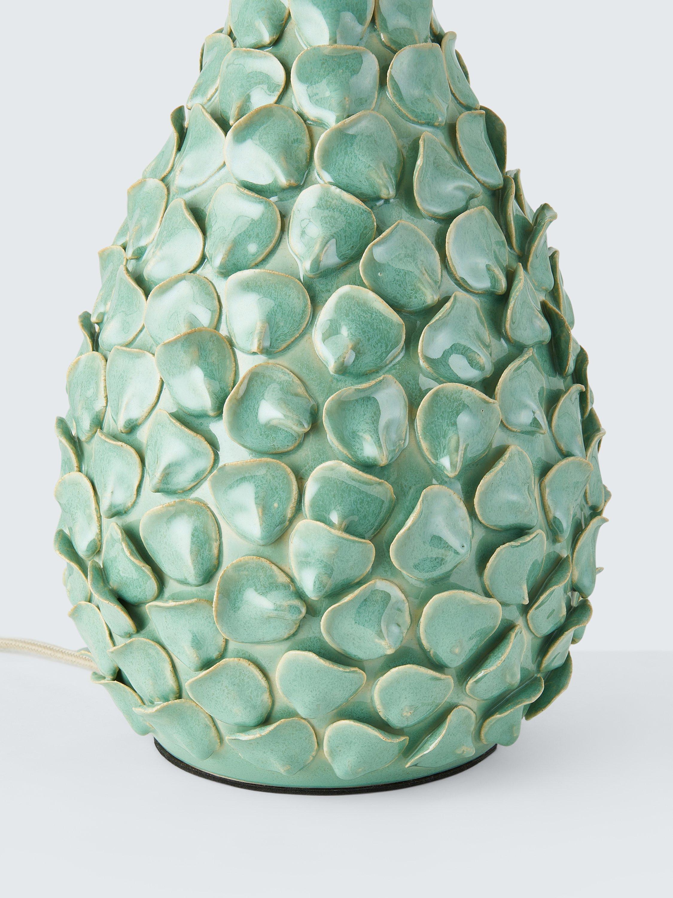 John Lewis Yesenia green ceramic table lamp - British product