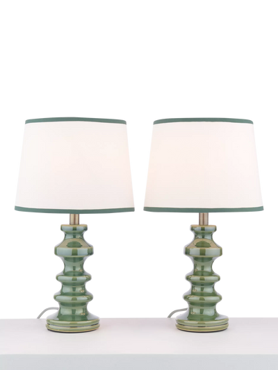 John Lewis John Lewis Pagoda Ceramic Table Lamp, Set of 2- Buy online at McGrocer