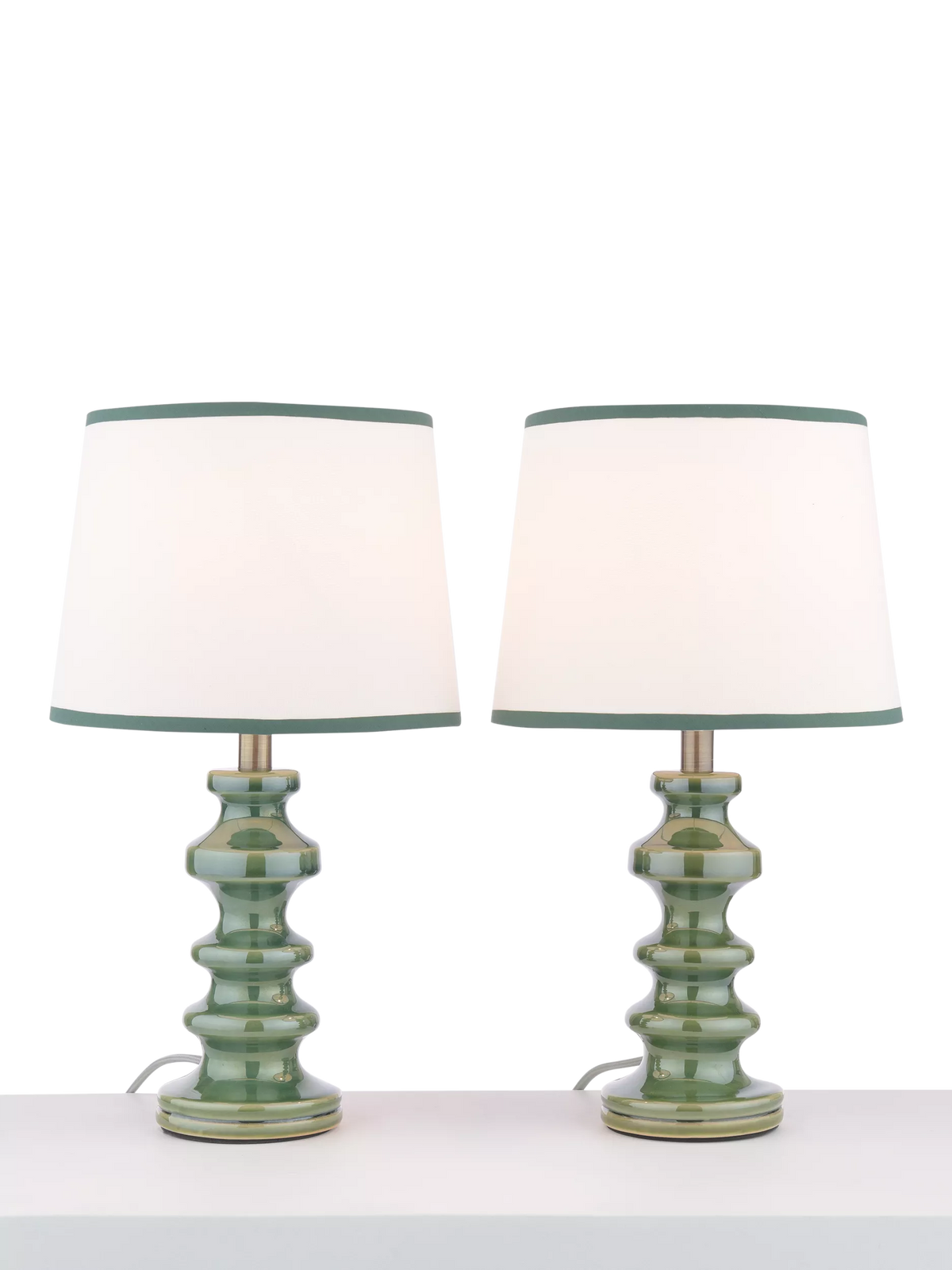 John Lewis Pagoda ceramic table lamp set of 2, imported from the UK