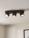 John Lewis triple-light adjustable spotlight ceiling bar, UK version
