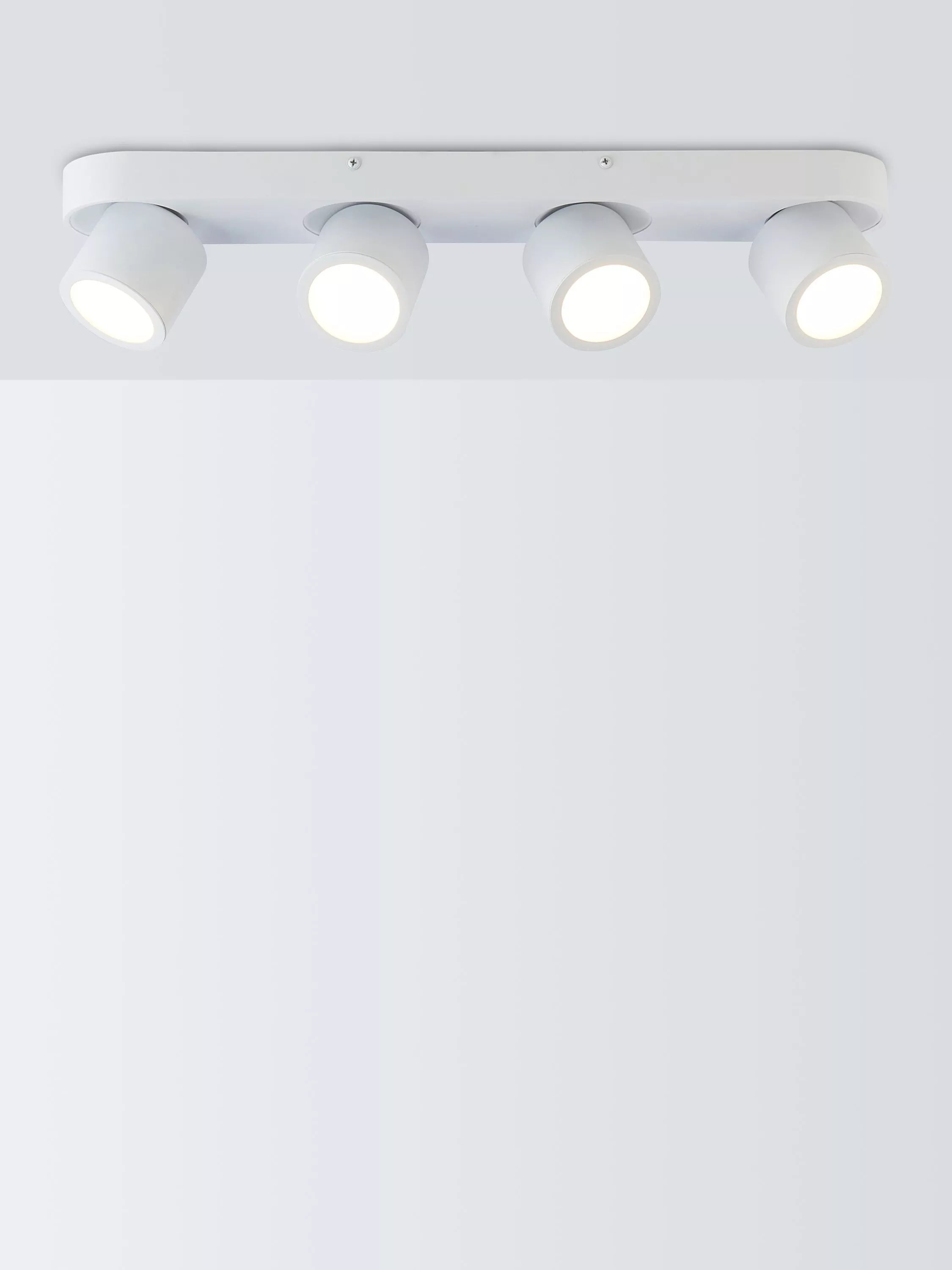 John Lewis Wilson 4 spotlight ceiling bar white - British product
