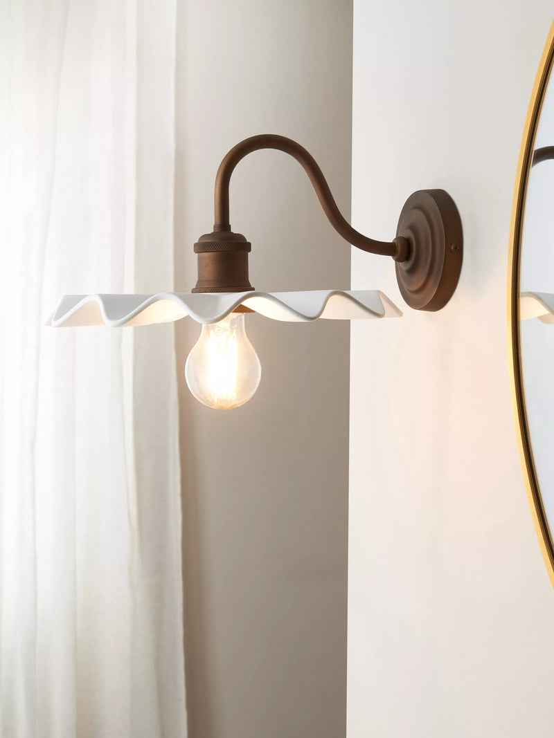 John Lewis Holm wall light tarnished brass - British product