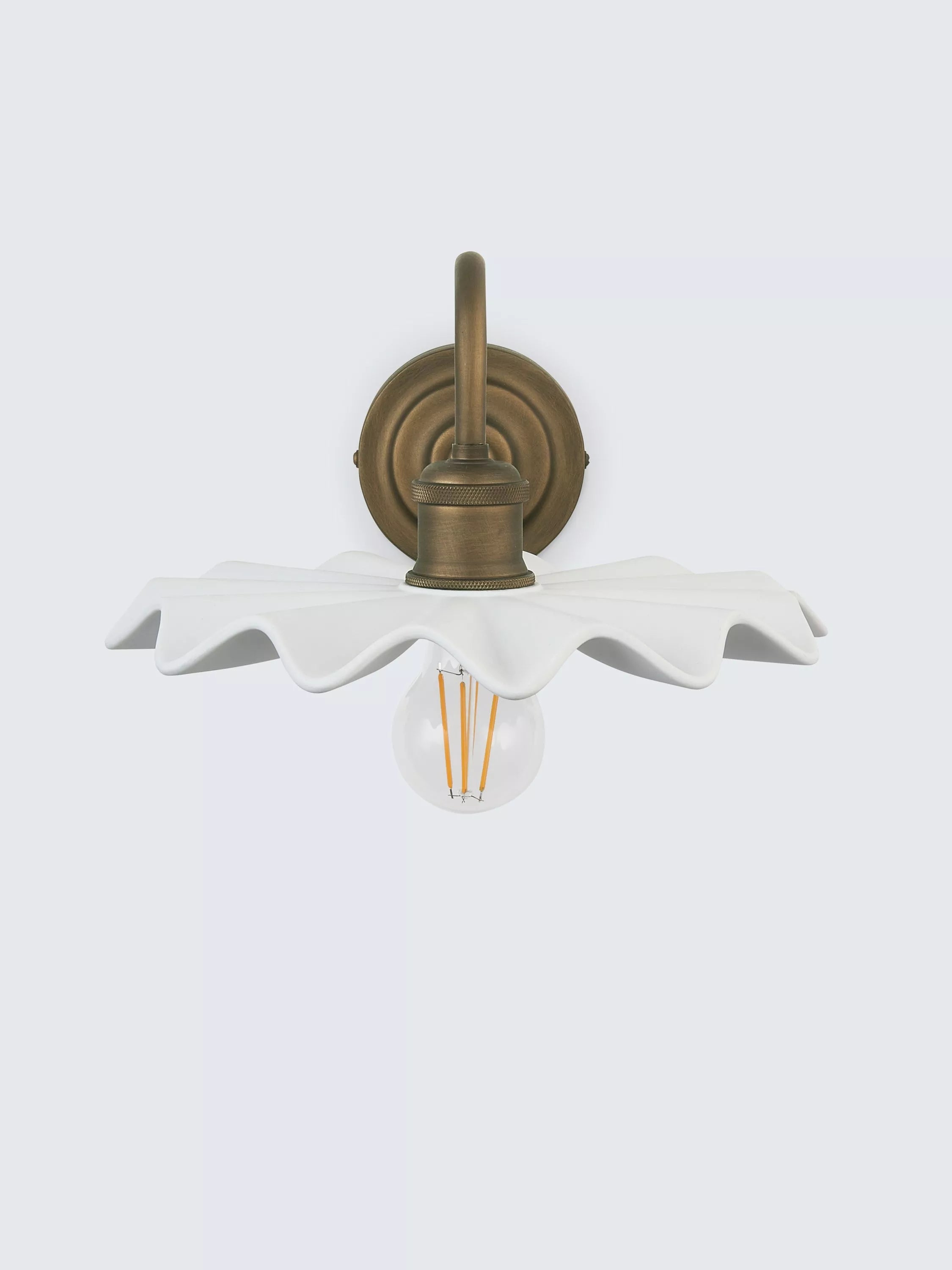 John Lewis Holm wall light tarnished brass - British product