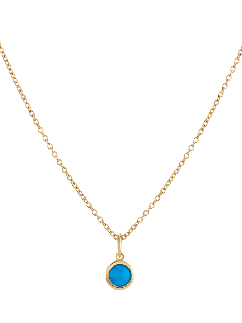 Auree Bilbao Topaz Birthstone Pendant Necklace 40-45cm