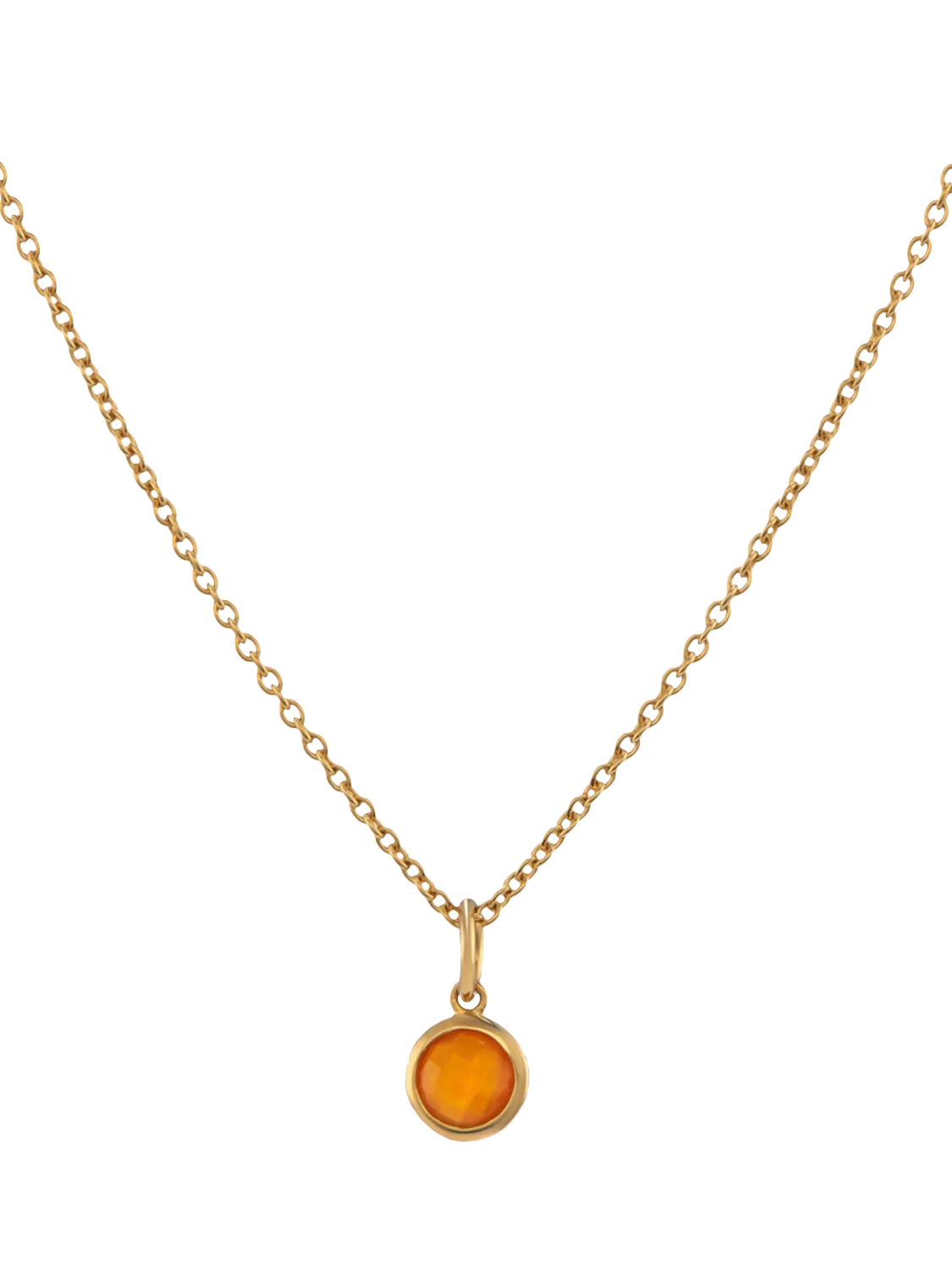 Auree Bilbao Topaz Birthstone Pendant Necklace 40-45cm