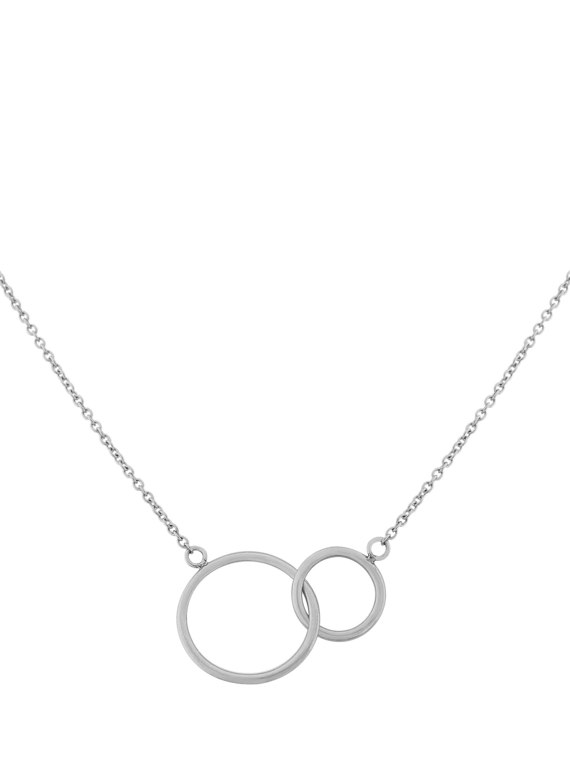 Auree Kelso interlinking rings necklace in sterling silver (British brand)