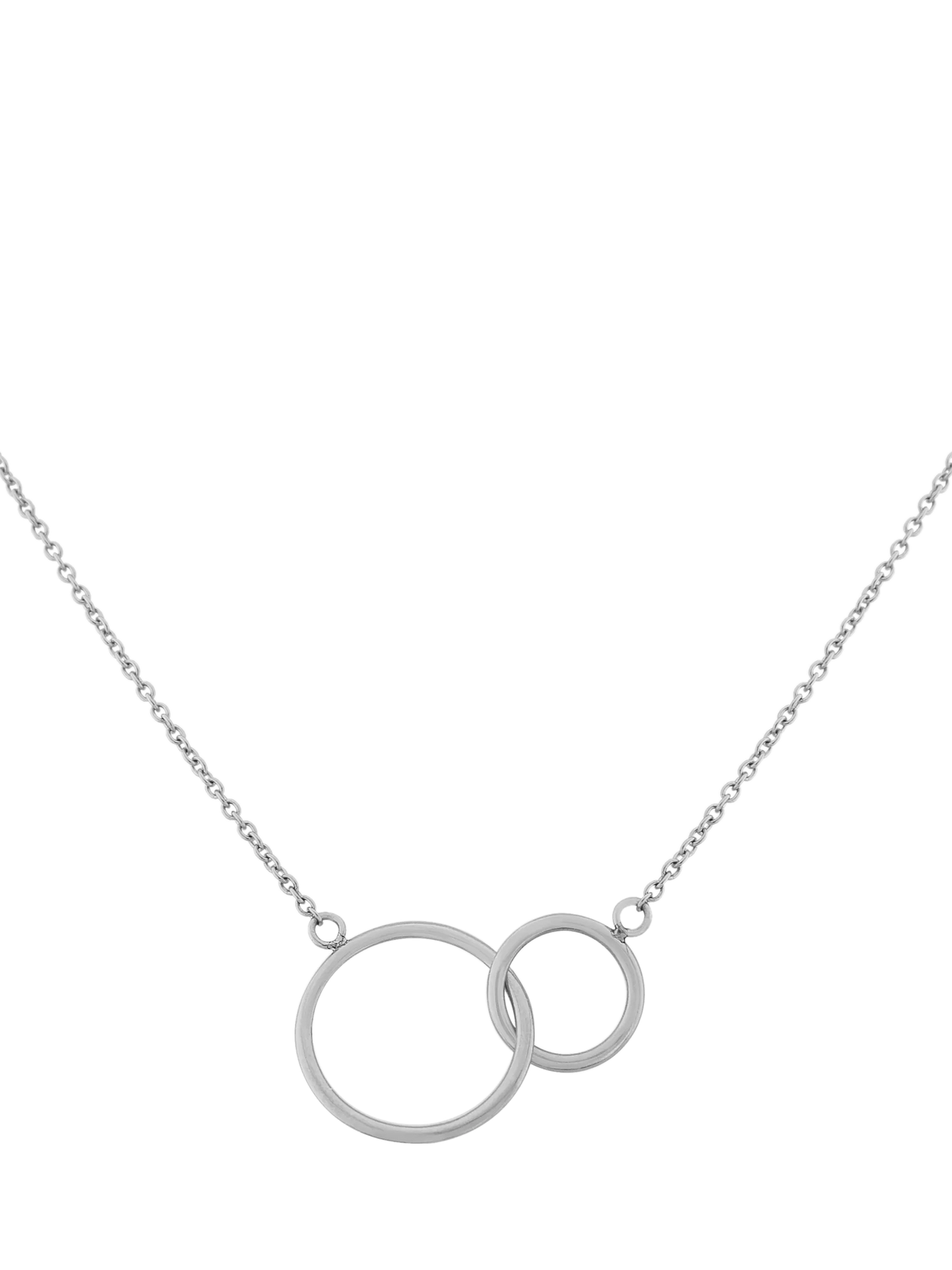 Auree Kelso interlinking rings necklace in sterling silver (British brand)