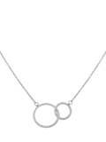 Auree Kelso interlinking rings necklace in sterling silver (British brand)
