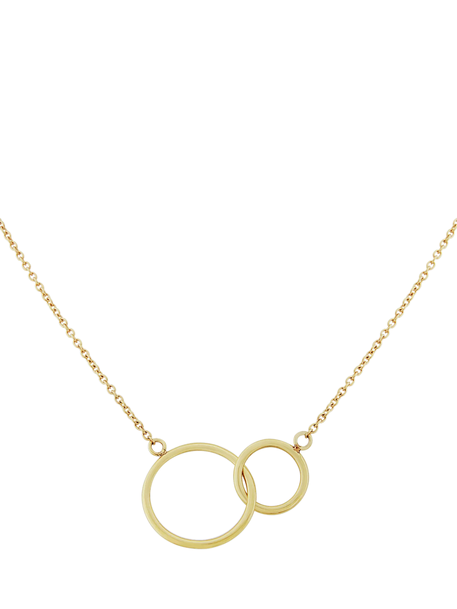 Auree Kelso Interlinking Rings Chain Necklace 39-43cm