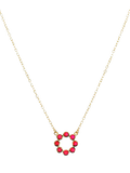 Auree Ortigia Gemstone Circle Pendant Necklace