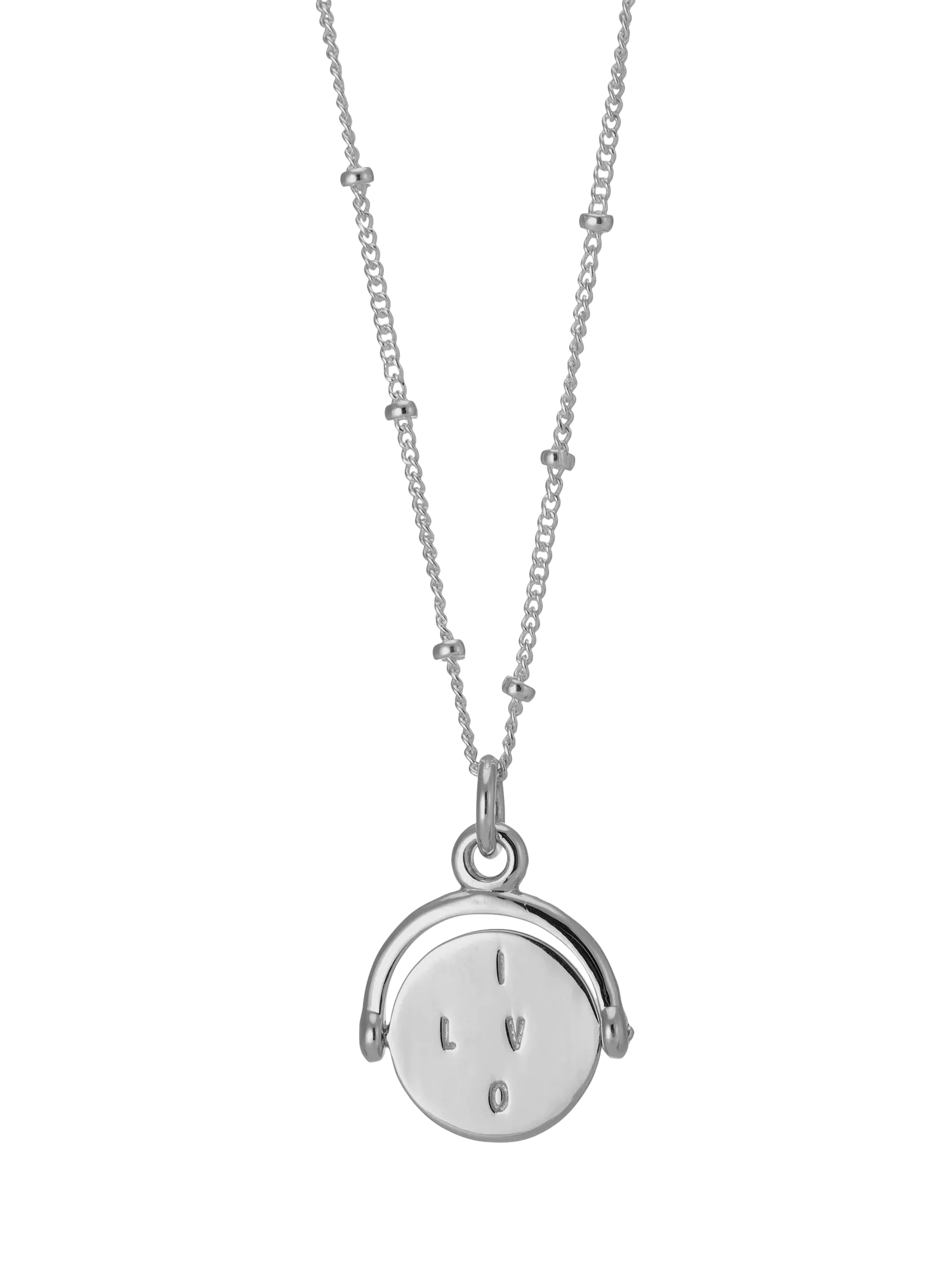 Auree spin pendant necklace sterling silver, imported from the UK