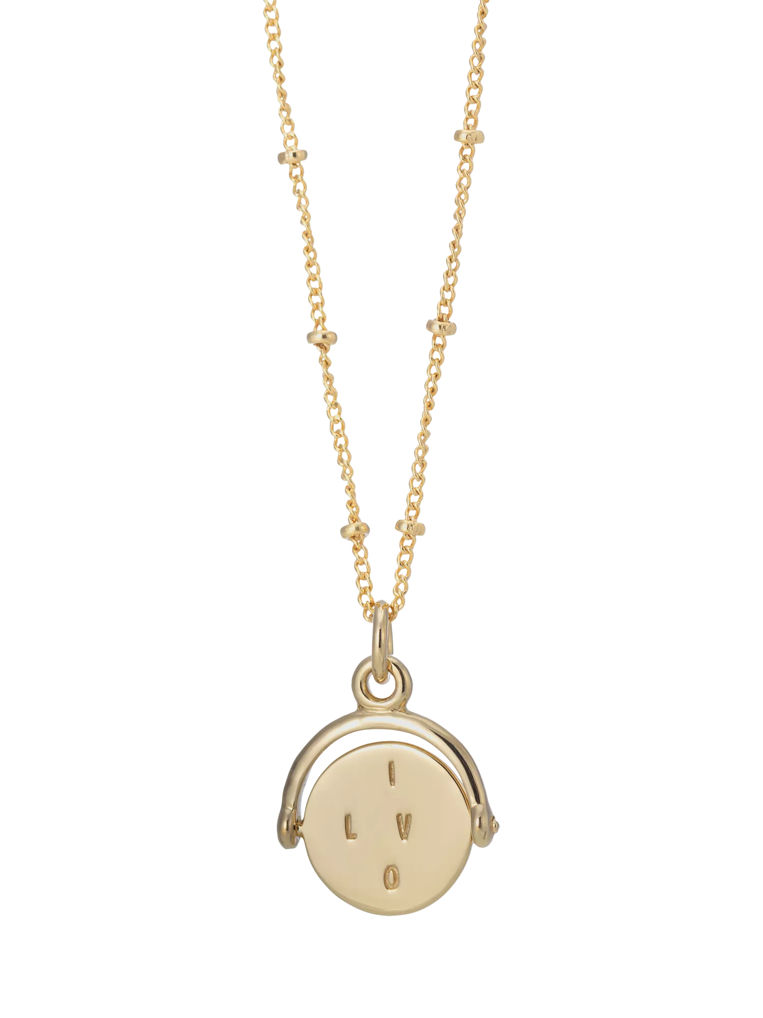 Auree Seychelles Spin I Love You Pendant Necklace