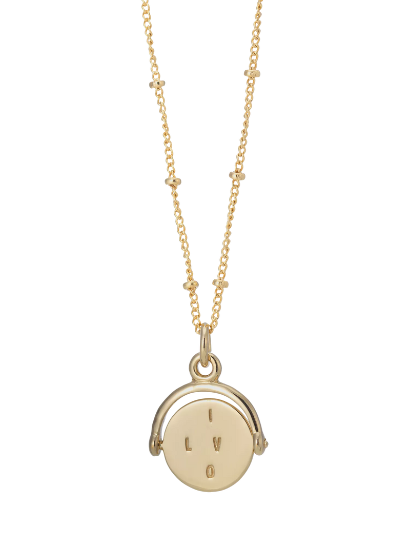 Auree Seychelles Spin I Love You Pendant Necklace