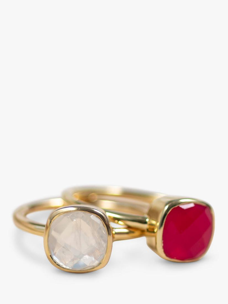Auree golden citrine cocktail ring cushion cut 20mm - UK version