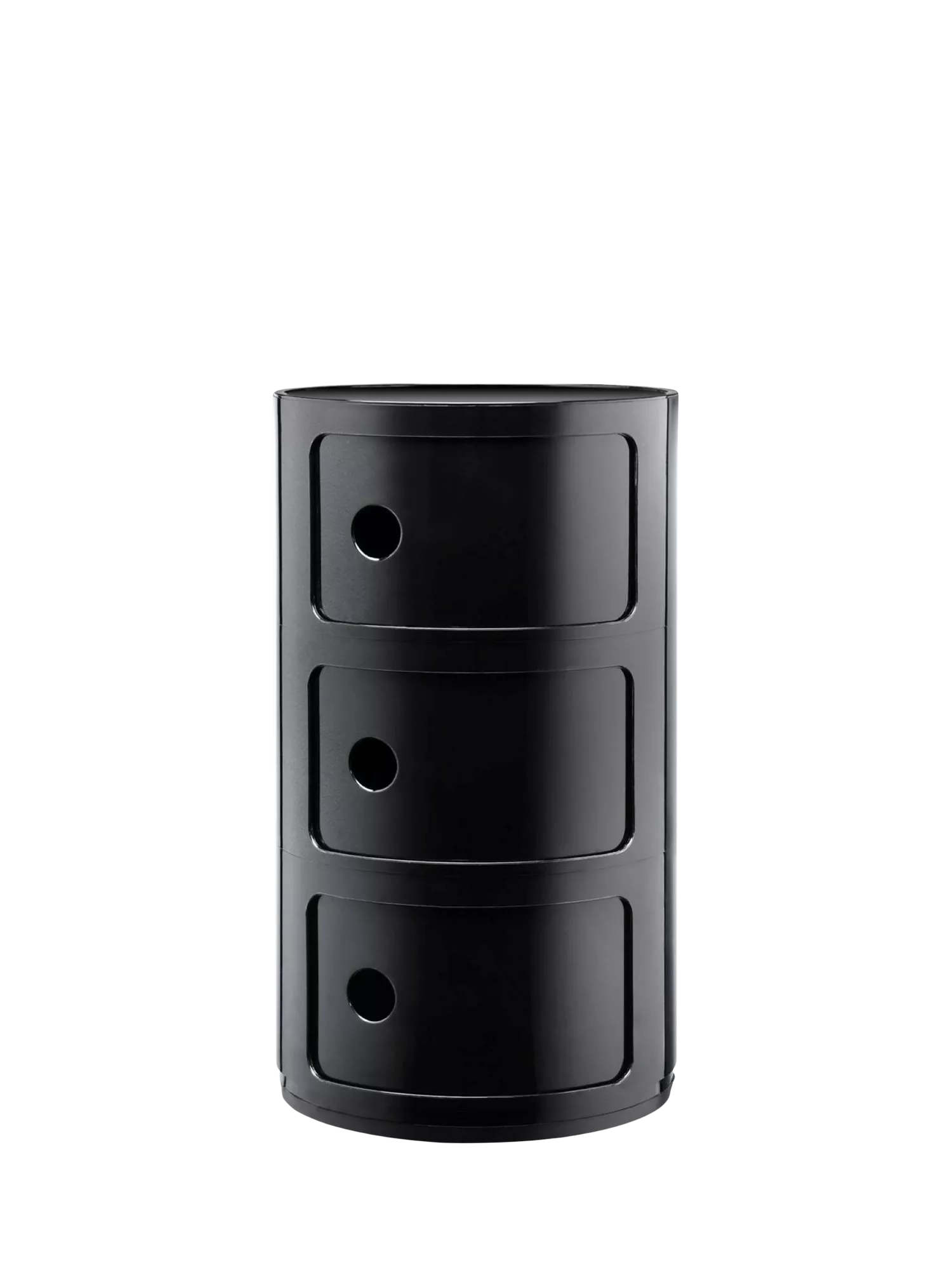 Kartell Componibili 3-tier side table recycled technopolymer (British brand)